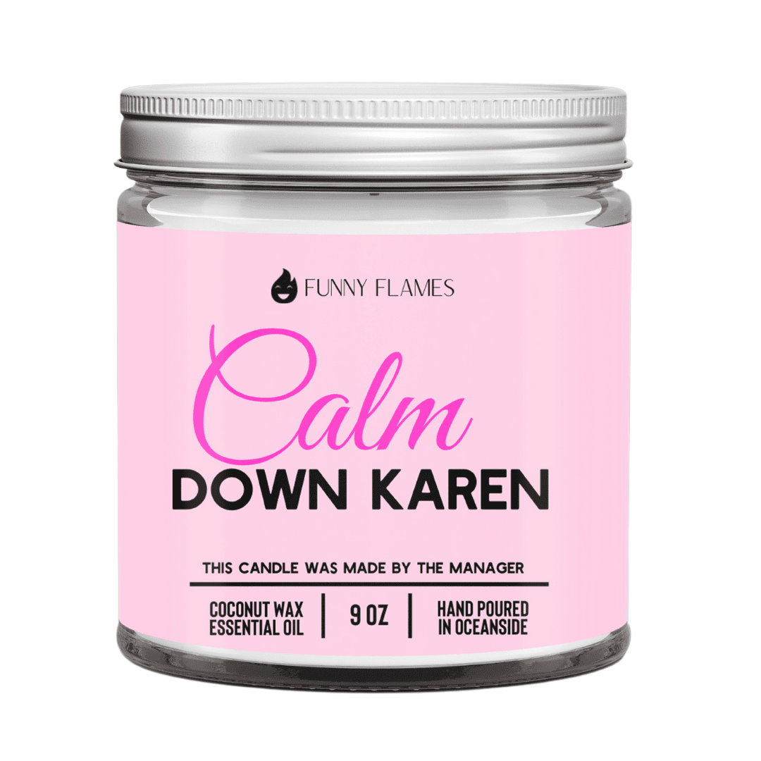 Funny Calming Candle with Lemongrass & Jasmine
