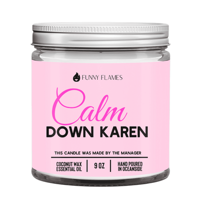 Funny Calming Candle with Lemongrass & Jasmine