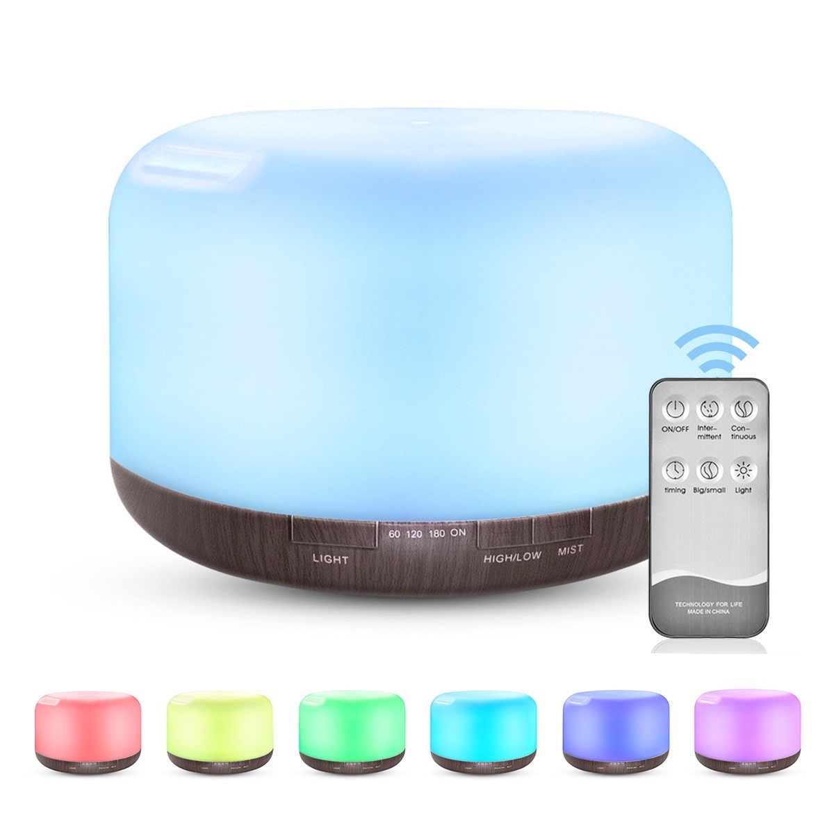 Color Changing Essential Oil Aromatherapy Diffuser With Remote - Nest and Nook