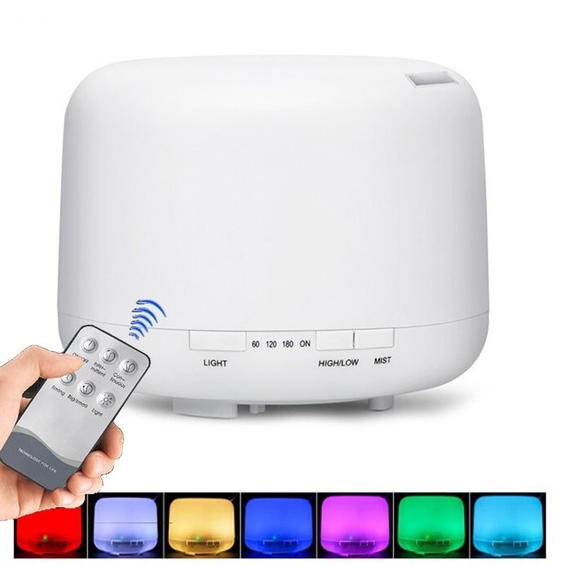 Color Changing Essential Oil Aromatherapy Diffuser With Remote - Nest and Nook