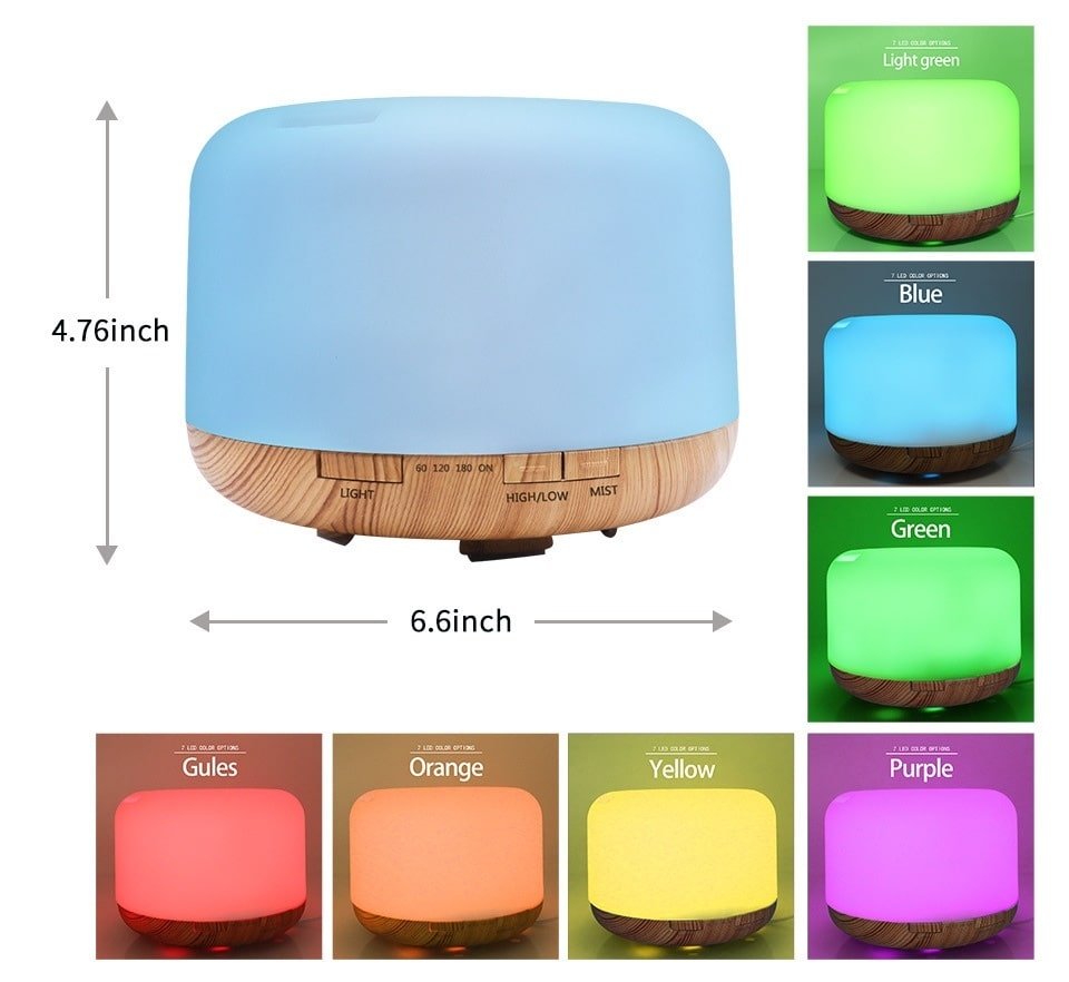 Color Changing Essential Oil Aromatherapy Diffuser With Remote - Nest and Nook