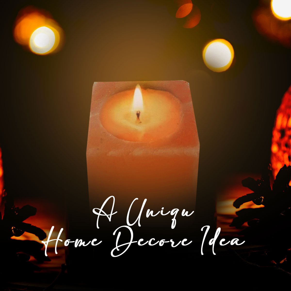 Himalayan Pink Salt Tea Light Holder by Pride of India – Salt Candle Holder Room Décor Item