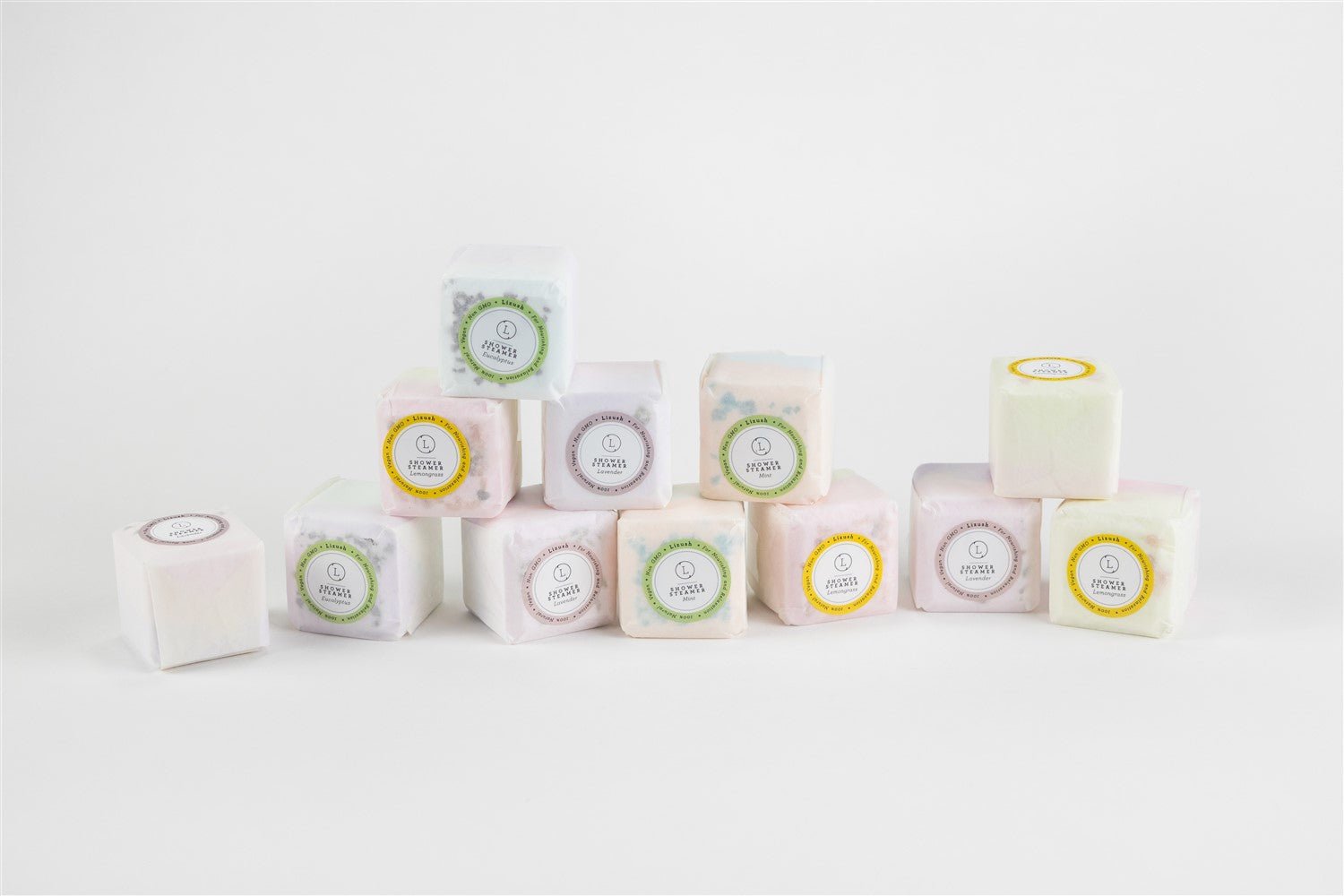 Shower Steamers, Set of 12 big fizzies, Cheer up Gift Set, Relaxing Gift Box - Nest and Nook