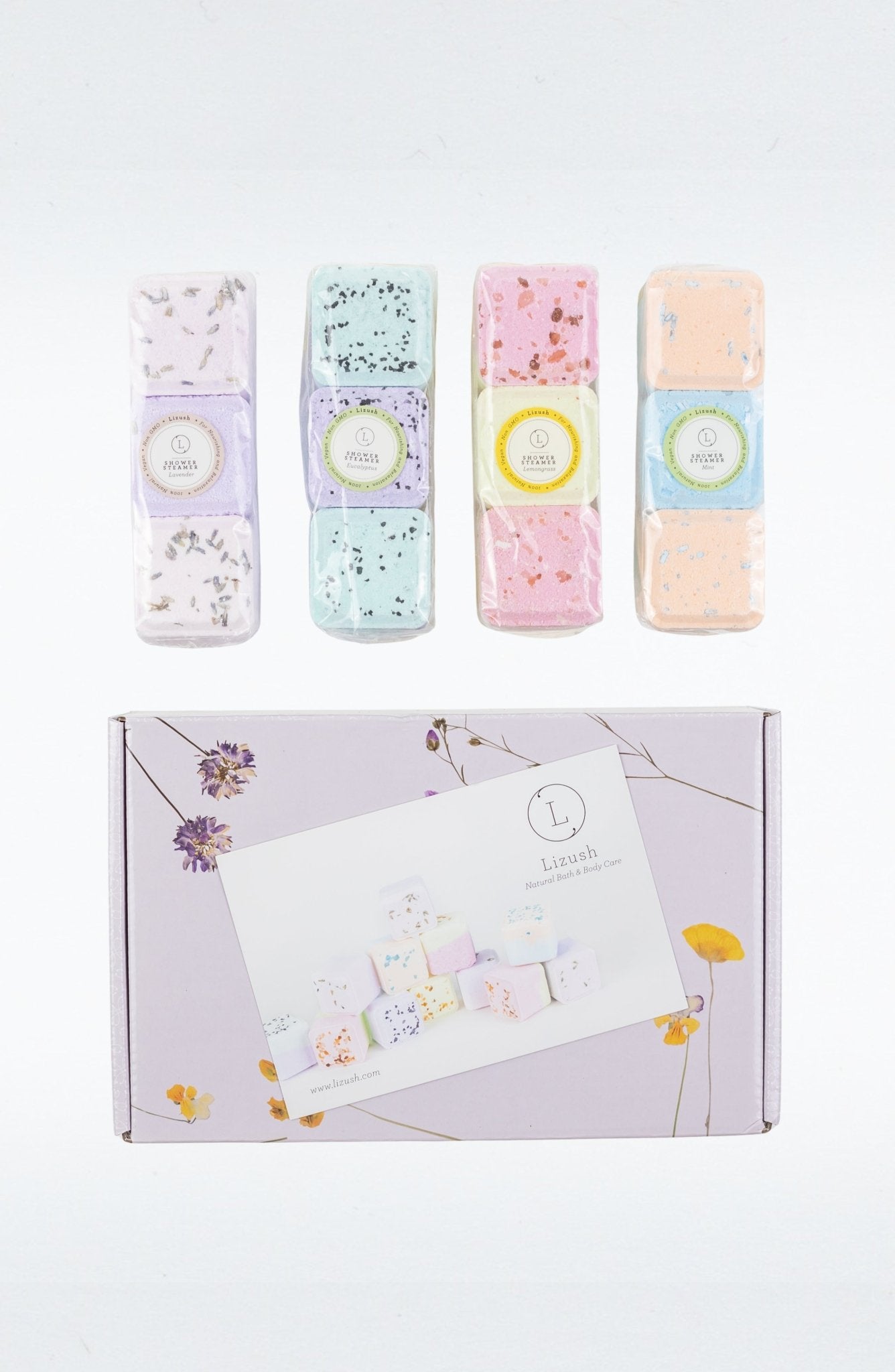 Shower Steamers, Set of 12 big fizzies, Cheer up Gift Set, Relaxing Gift Box - Nest and Nook