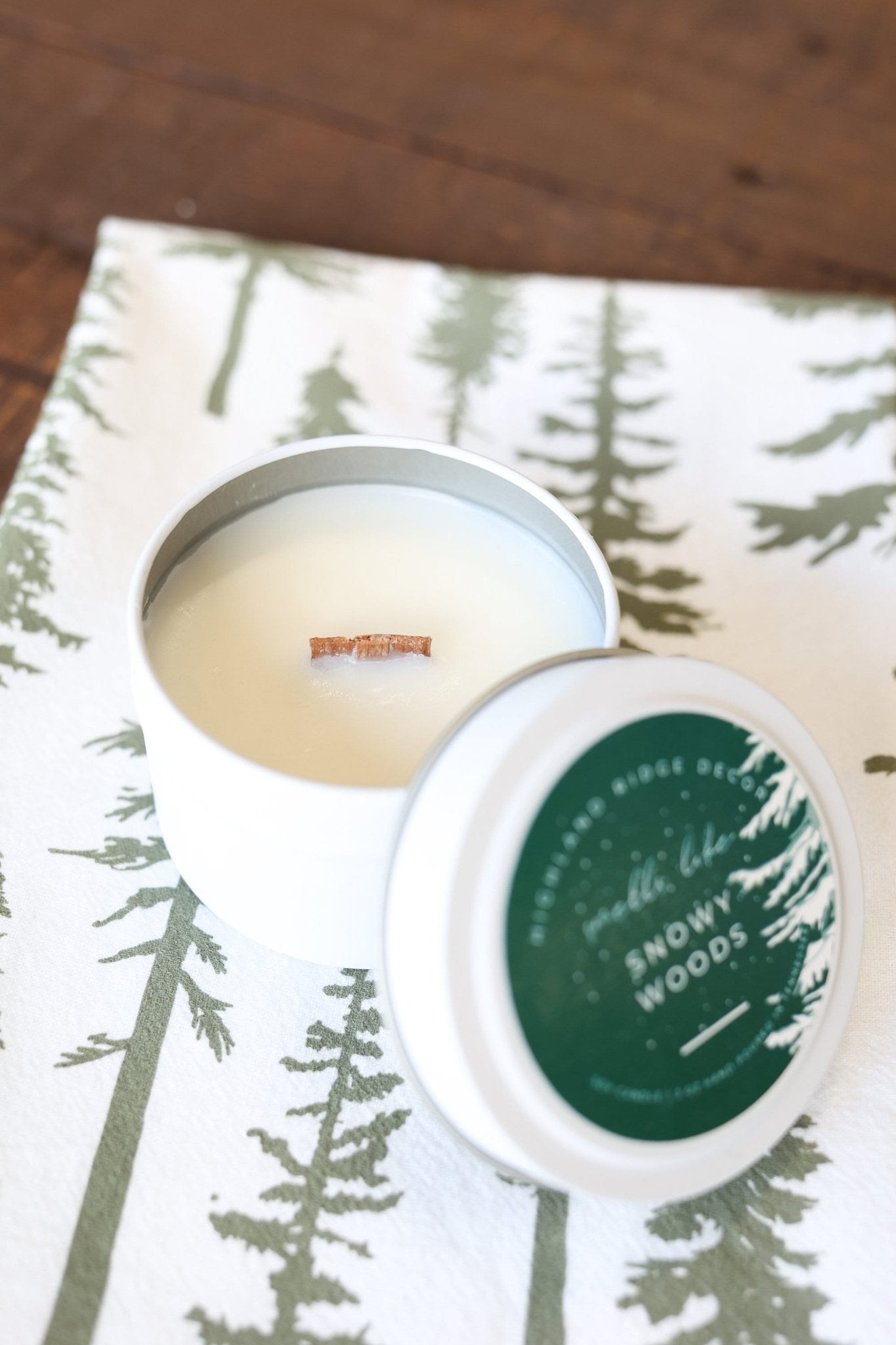 "Snowy Woods" Candle Tin - Nest and Nook
